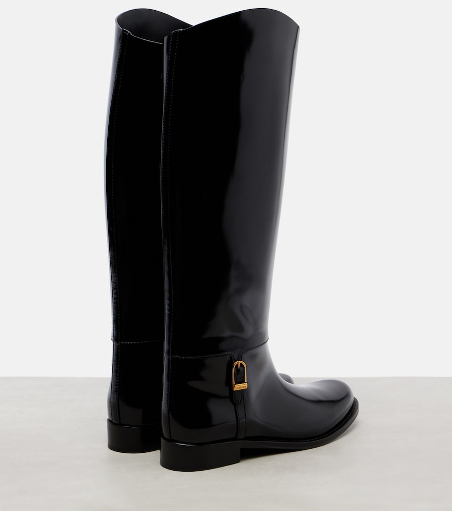  Saint Laurent Saint Laurent Julia Leather Knee-high Boots 