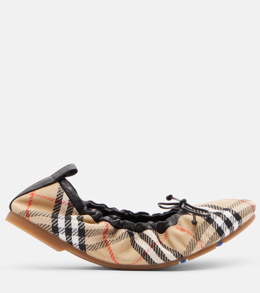  Burberry Burberry Ballerinas Fawn Burberry Check 