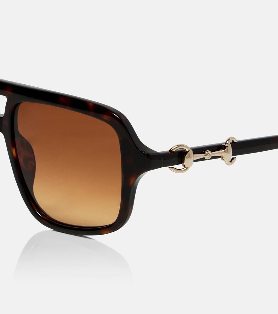  Gucci Gucci Horsebit Aviator Sunglasses 