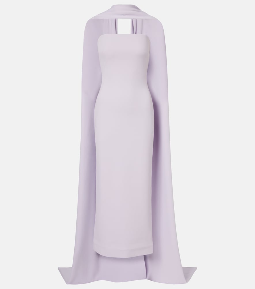 Solace London Martine scarf-detail cocktail dress