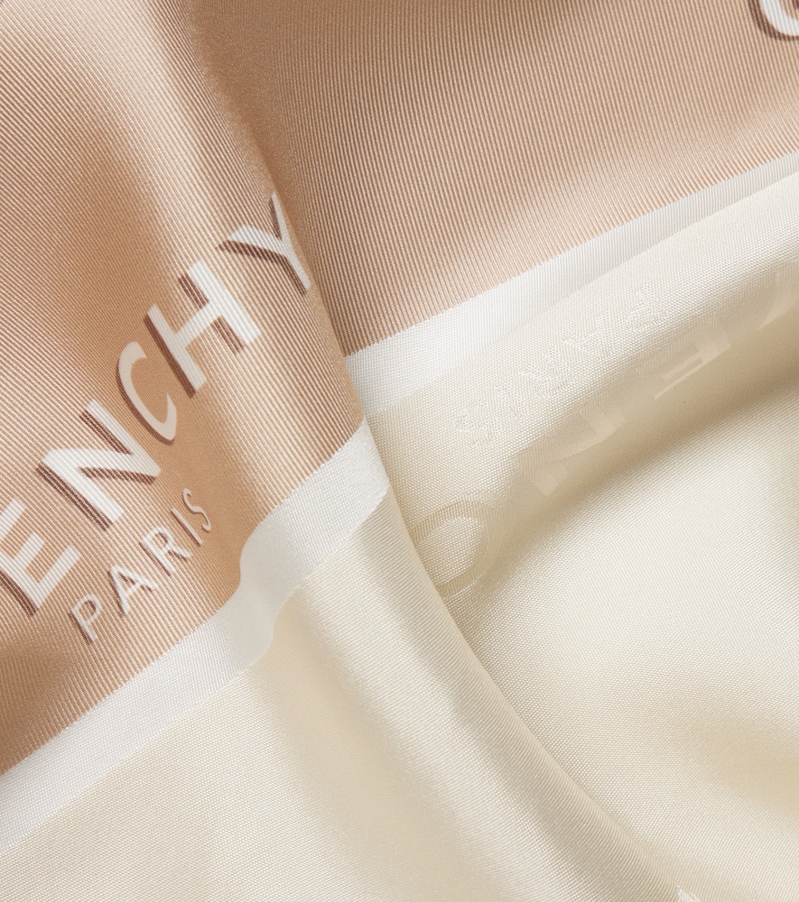  Givenchy Givenchy Logo Silk Twill Scarf 