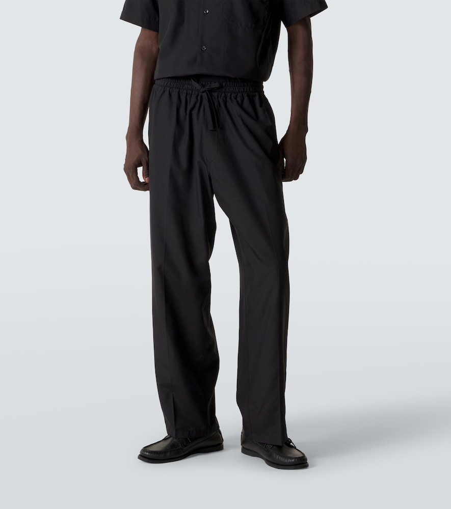  Umit Benan Umit Benan Julian Silk Straight Pants 