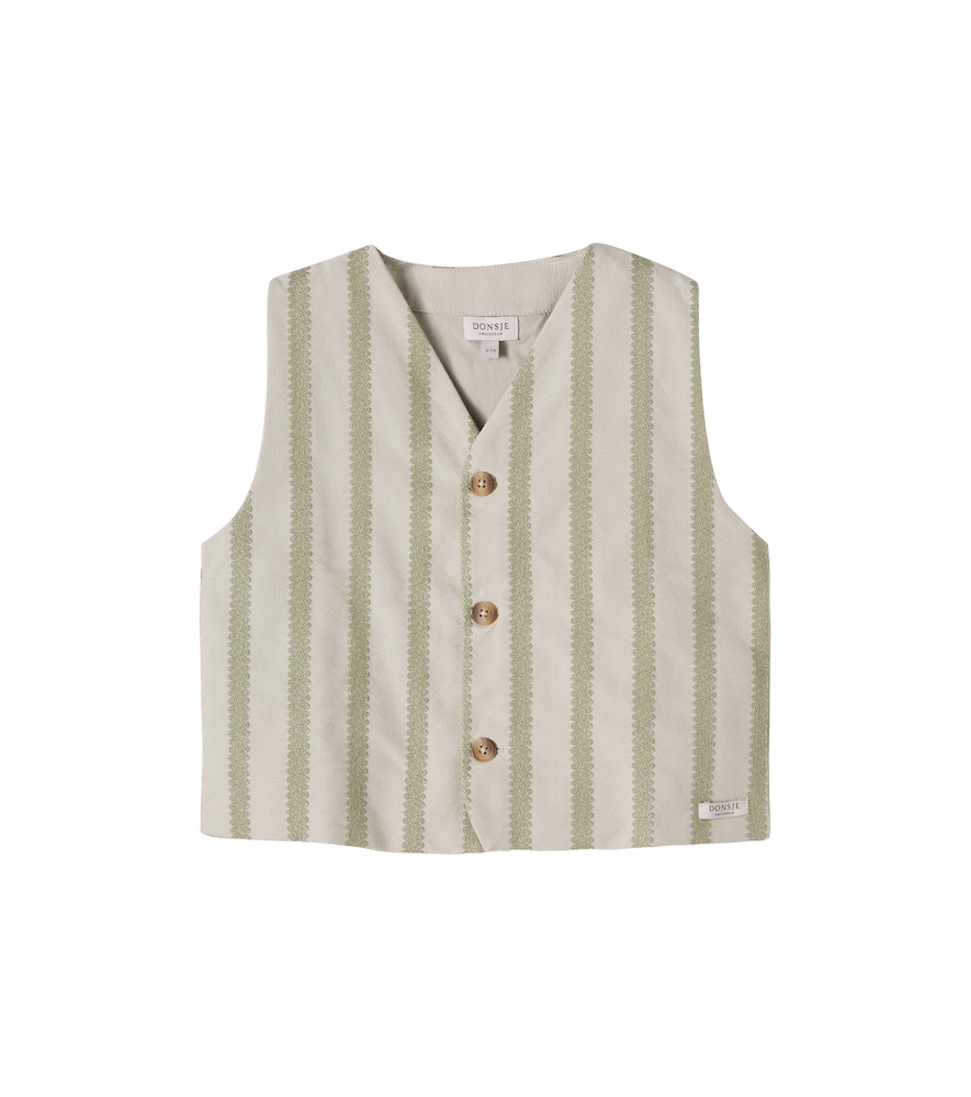 Gilet Shortan in cotone a righe