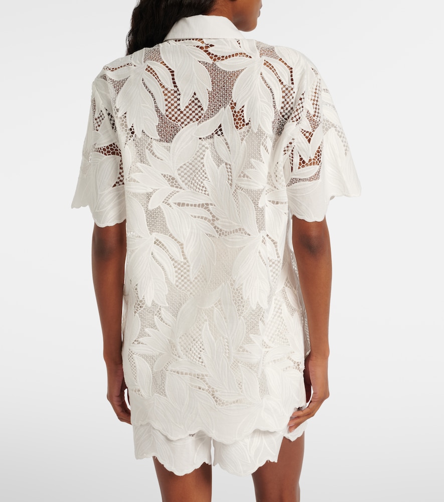  Erdem Erdem Besticktes Hemd Aus Mesh 