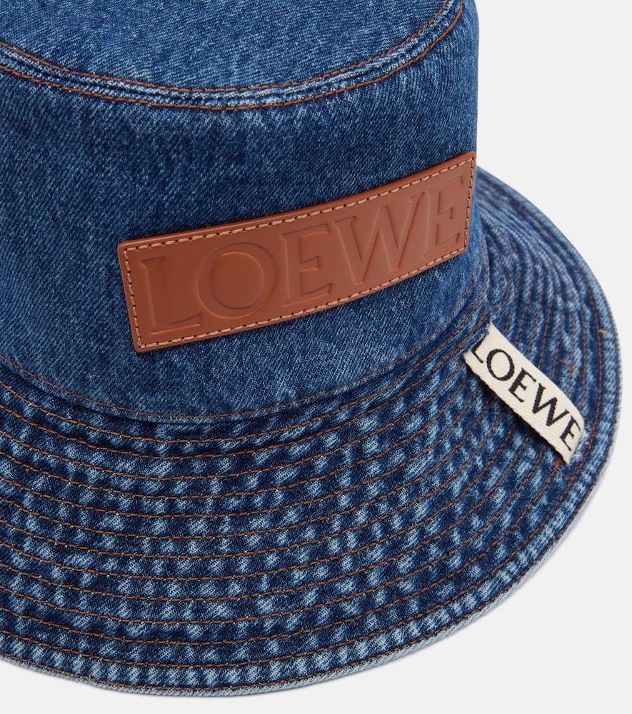 Loewe Loewe Paula's Ibiza Logo Denim Bucket Hat 