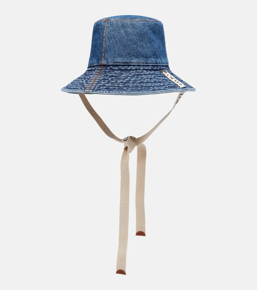  Loewe Loewe Paula's Ibiza Logo Denim Bucket Hat 