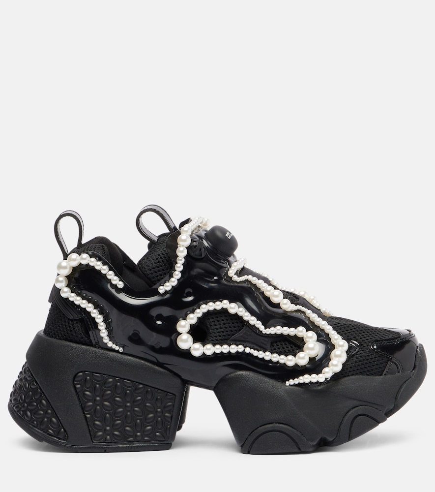 X Reebok Embellished Platform Sneakers