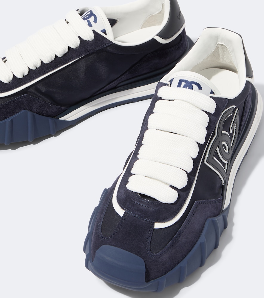 Dolce&Gabbana Dg Suede-Trimmed Canvas Sneakers
