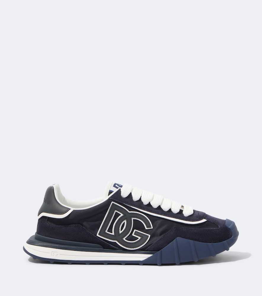 Dolce&Gabbana Dg Suede-Trimmed Canvas Sneakers