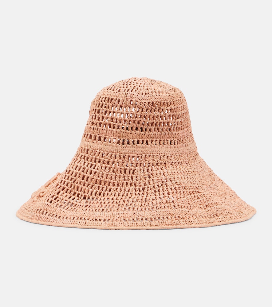 Chloé Hut aus Raffiabast