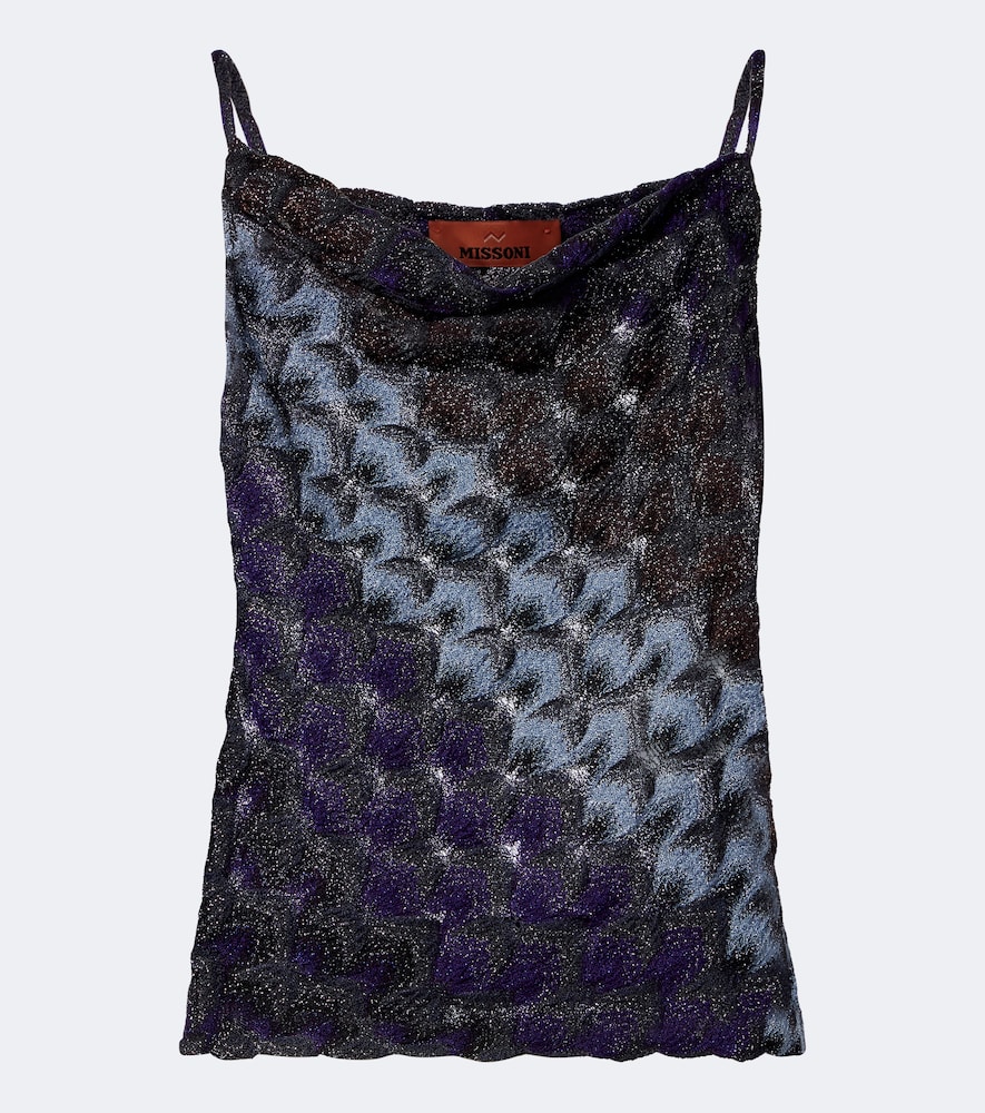 Top in lamé
