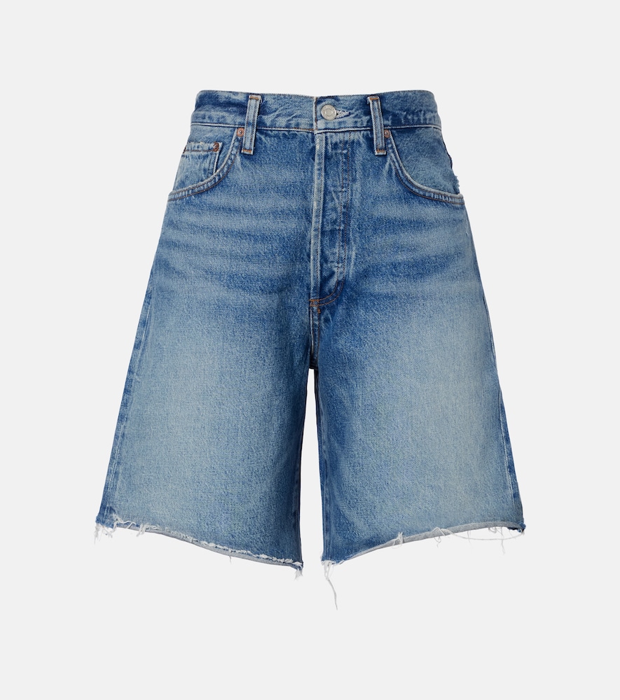 Agolde Women's Blue Indra Denim Bermuda Shorts Size 28 - Mytheresa