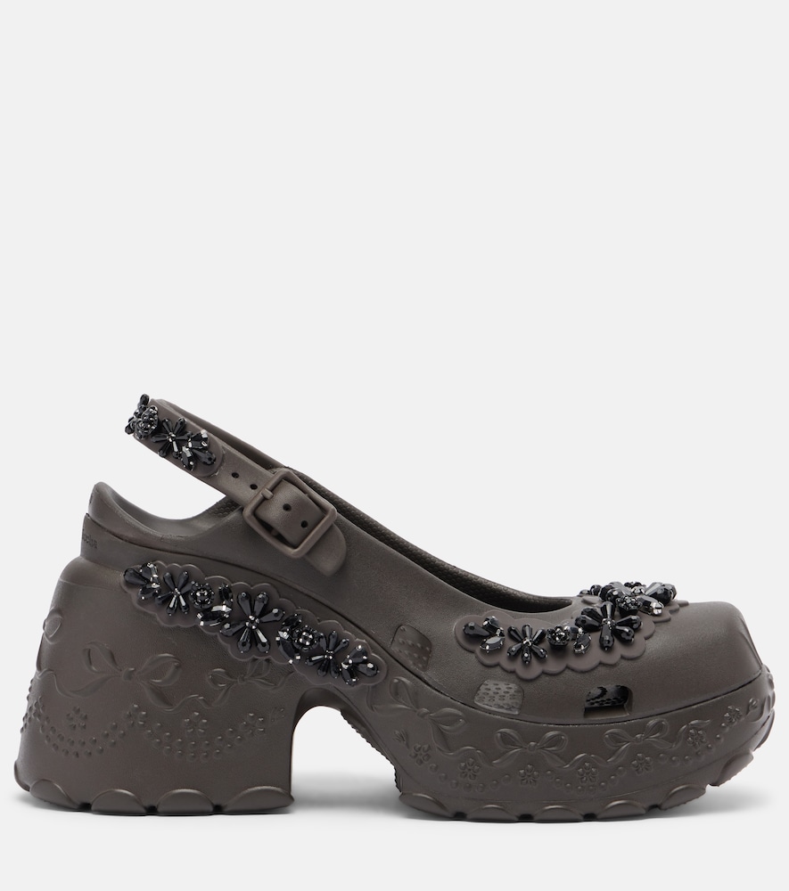  Simone Rocha Simone Rocha X Crocs Embellished Slingback Pumps 