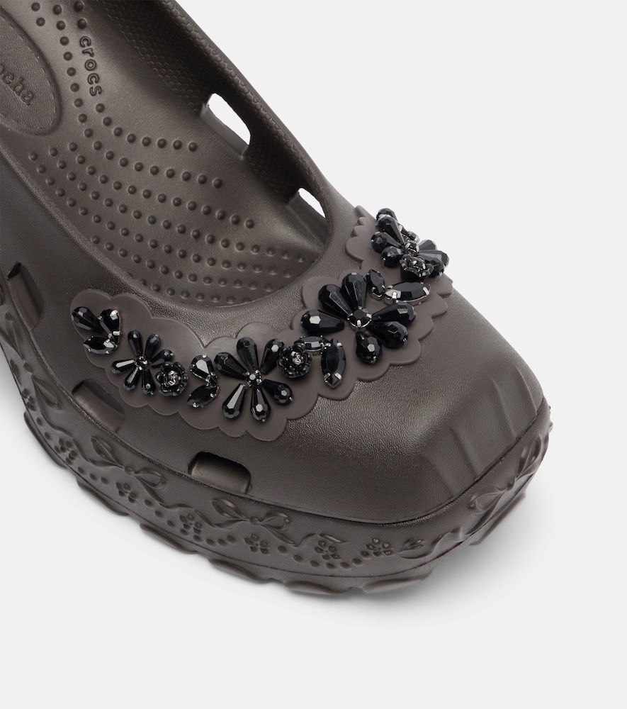  Simone Rocha Simone Rocha X Crocs Embellished Slingback Pumps 