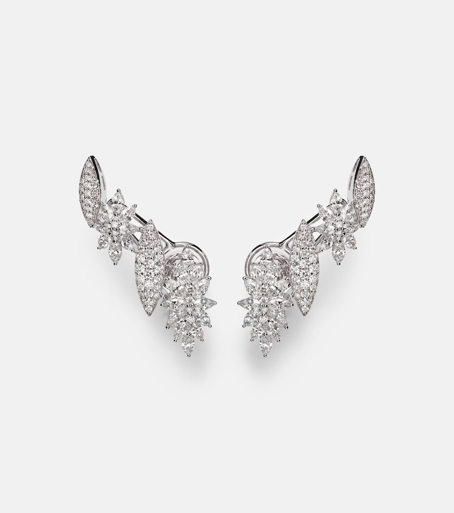 Orecchini Y-Couture in oro bianco 18kt con diamanti