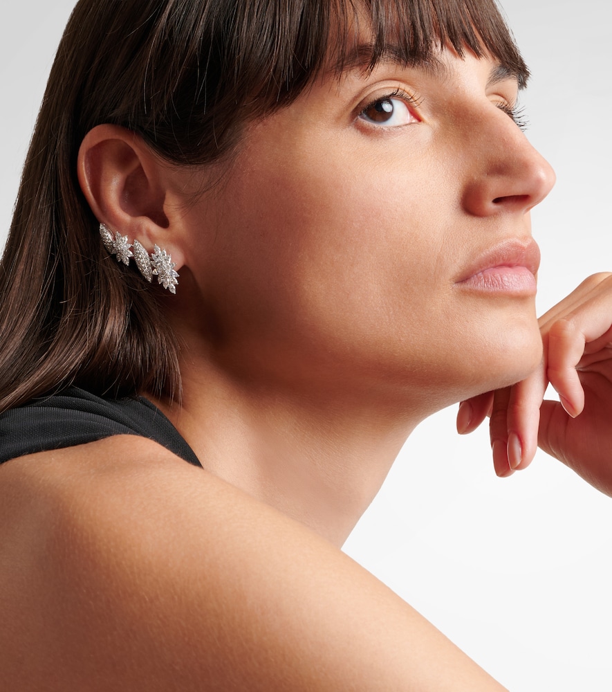 Yeprem Y-Couture 18kt white gold earrings with diamonds