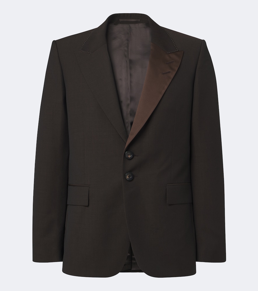 Blazer Atto aus Schurwolle mit Satin