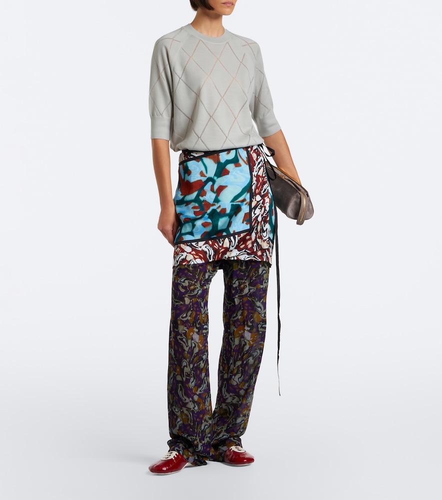Dries Van Noten Argyle wool sweater | Thumbnail 3