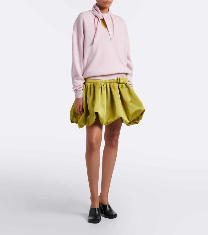 Tie-Neck Wool And Cashmere Sweater