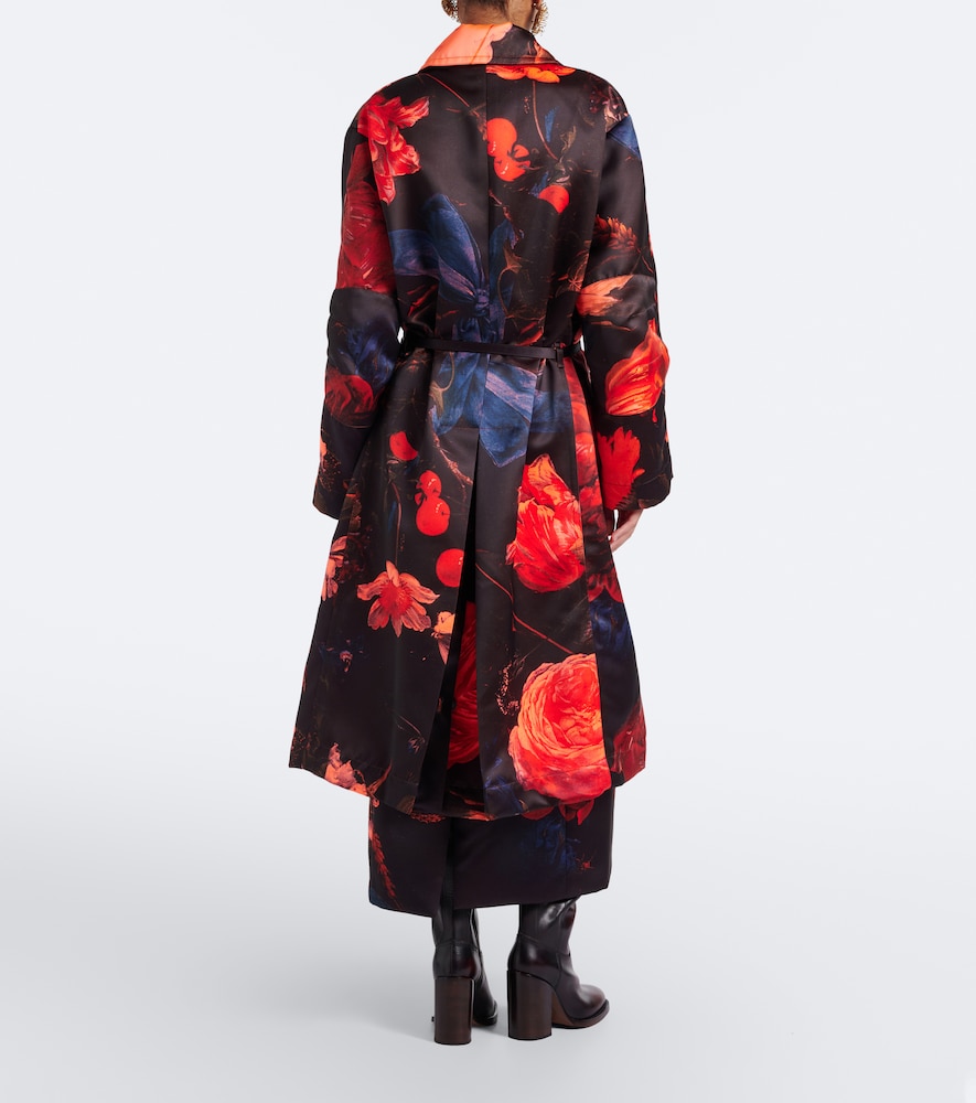Floral Belted Coat