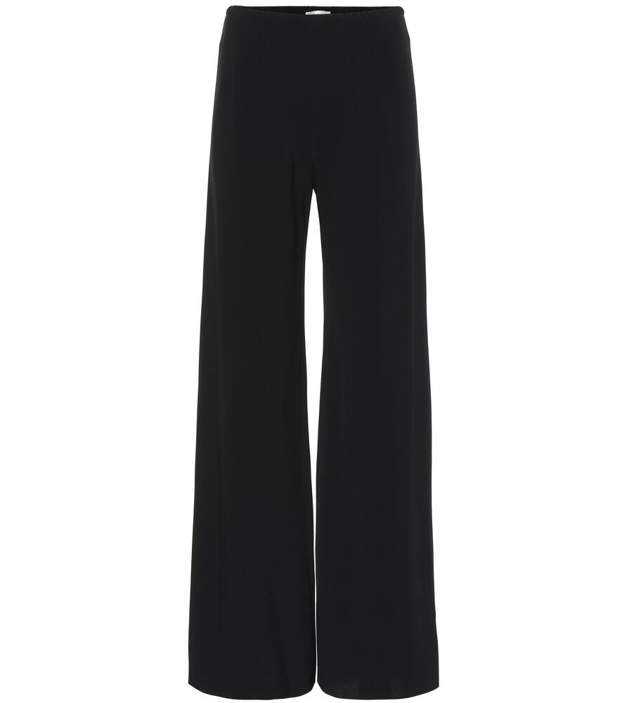 Click to view more detailed imagery on our partner's website The Row Gala Wide-Leg CrÊPe Pants In Black