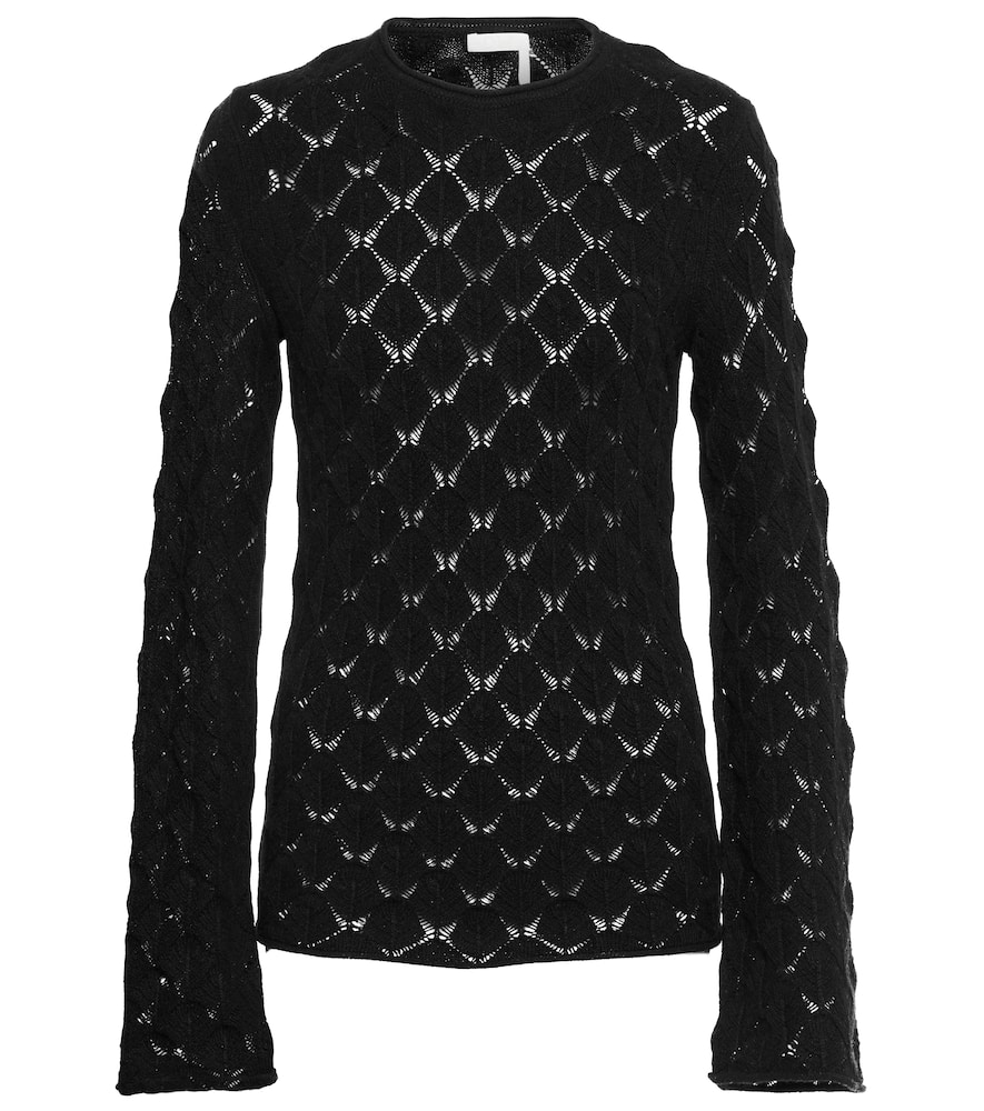 Chloé Open-knit cashmere sweater