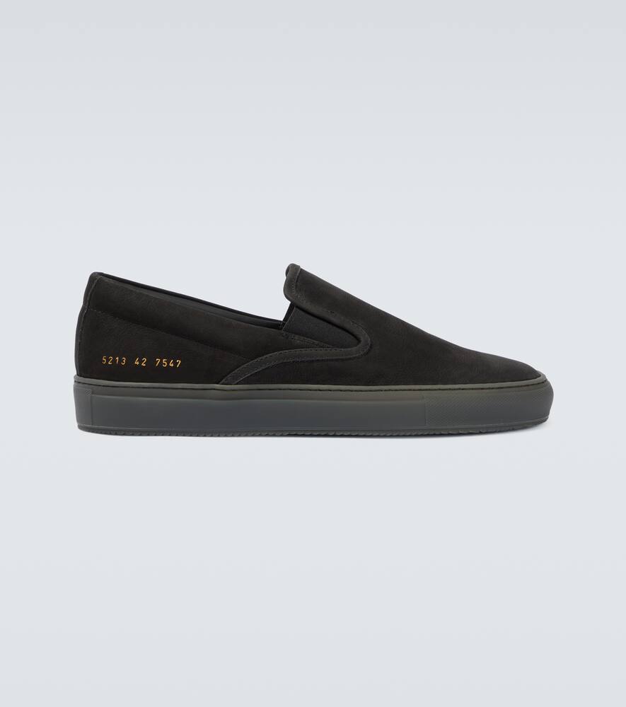 Slip-on suede shoes