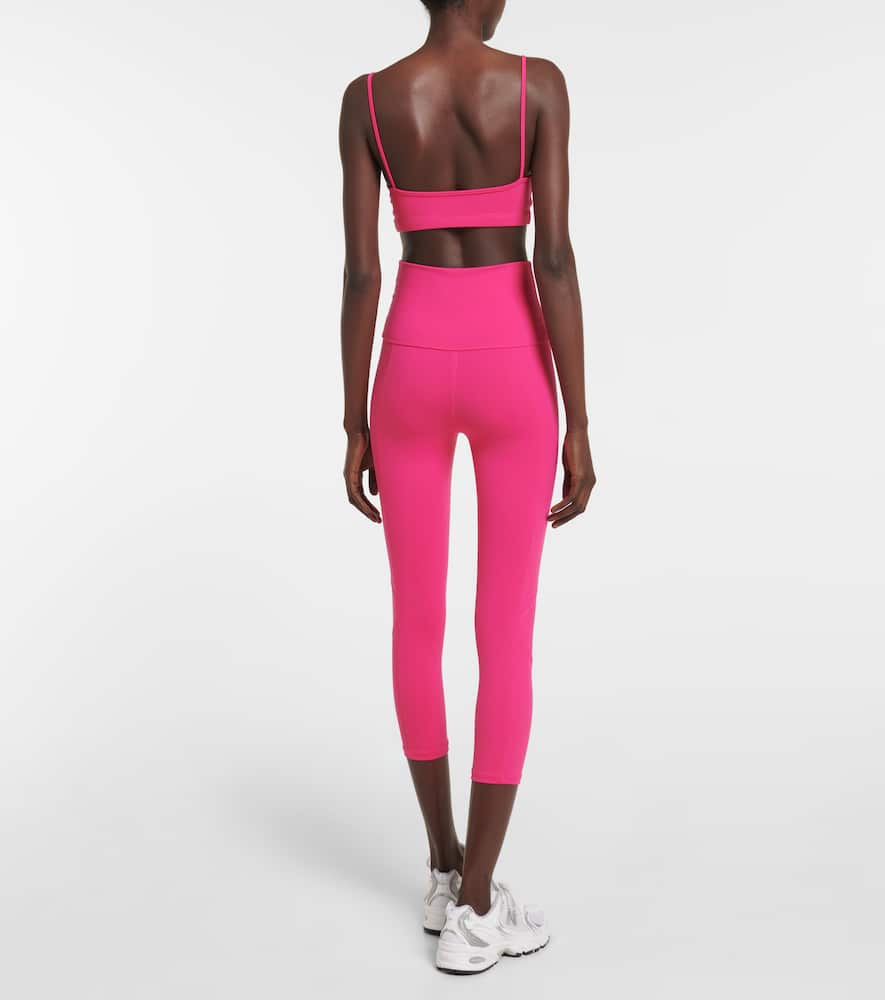 Shop Live The Process Geometric High-rise Leggings In Dragon Fruit