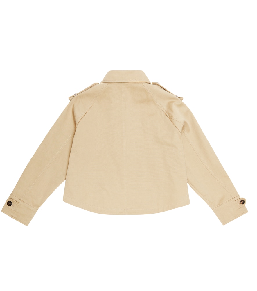  Brunello Cucinelli Kids Brunello Cucinelli Kids Jacke Aus Baumwoll-gabardine 