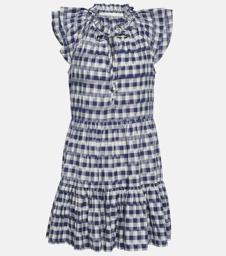 Veronica Beard Zee gingham cotton minidress