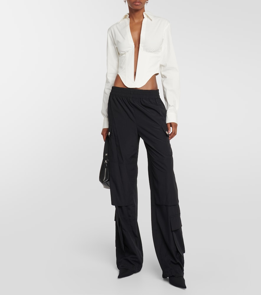 Dion Lee Corset cotton-blend top