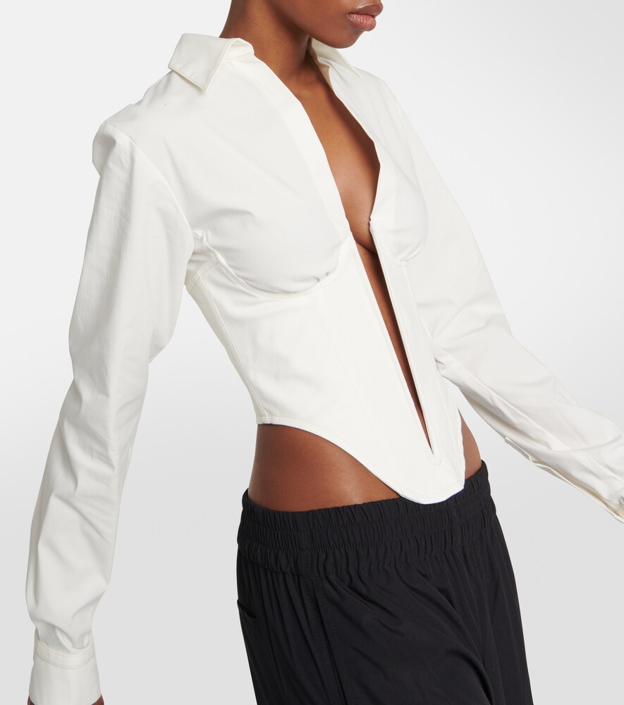  Dion Lee Dion Lee Corset Cotton-blend Top 
