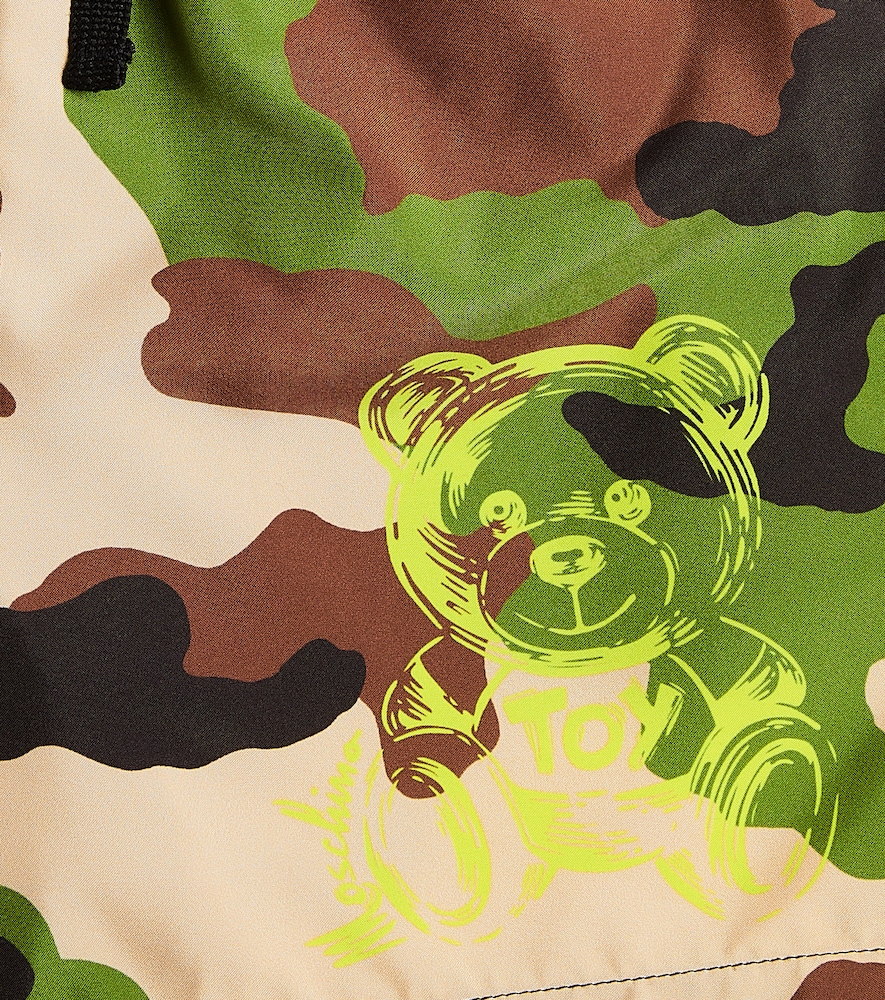  Moschino Kids Moschino Kids Teddy Bear Camouflage Swim Trunks 