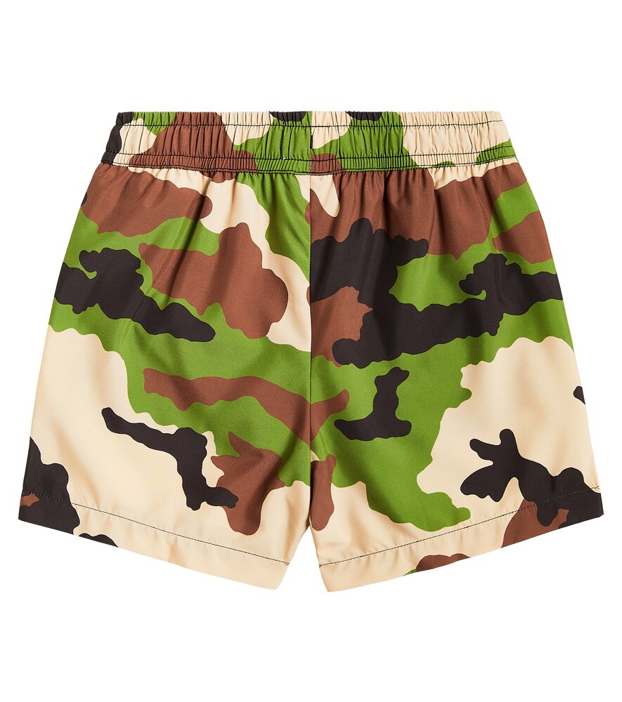  Moschino Kids Moschino Kids Teddy Bear Camouflage Swim Trunks 
