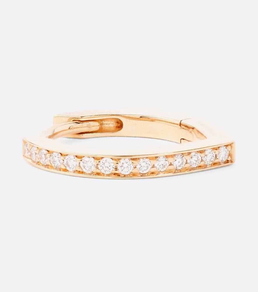 Repossi Antifer 18kt Rose Gold Single Earring With Diamonds In Gold