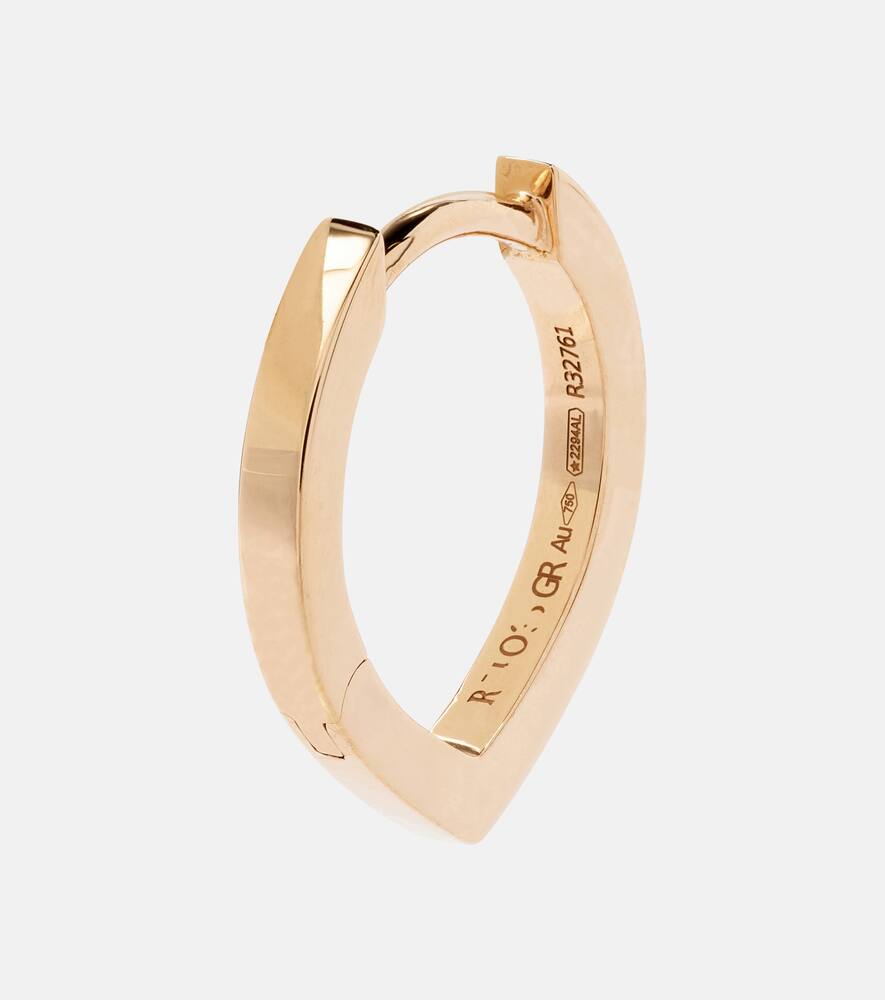 Repossi Antifer 18kt Rose Gold Single Earring With Diamonds In Gold