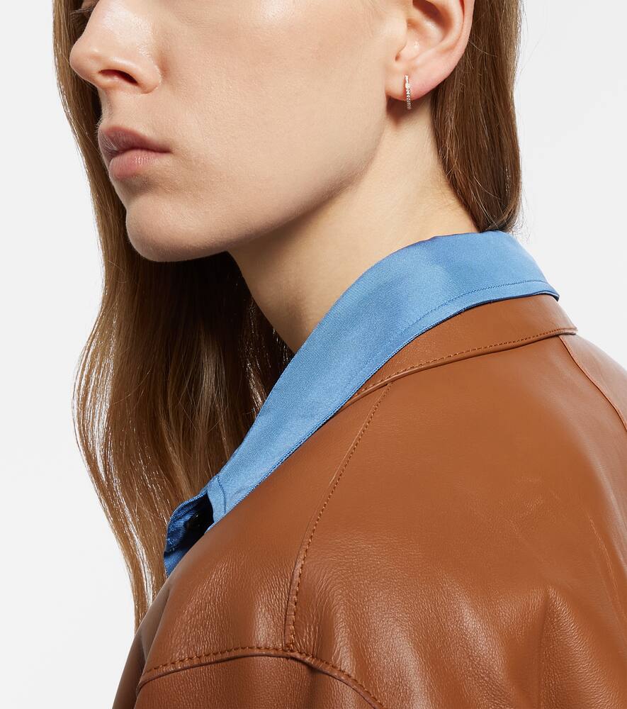 Repossi Antifer 18kt Rose Gold Single Earring With Diamonds In Gold