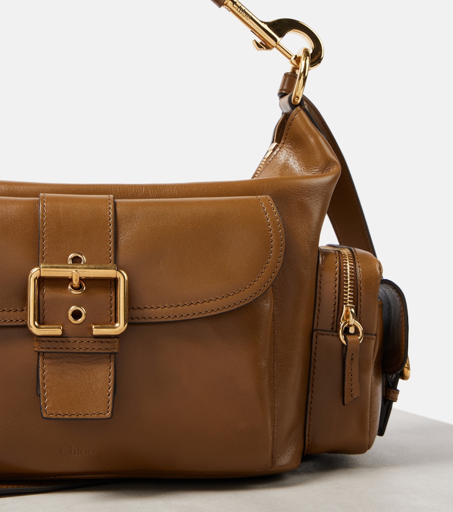 Chloé Small Leather Camera Bag In Brown