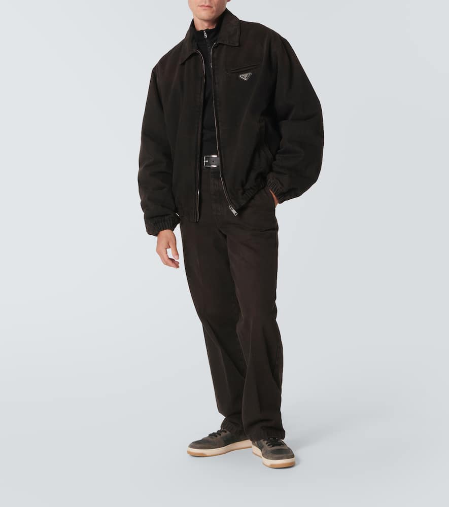 Prada Downtown Re-nylon Low-top Sneakers In Brown
