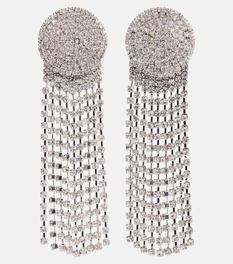 Self-Portrait Crystal-embellished drop earrings