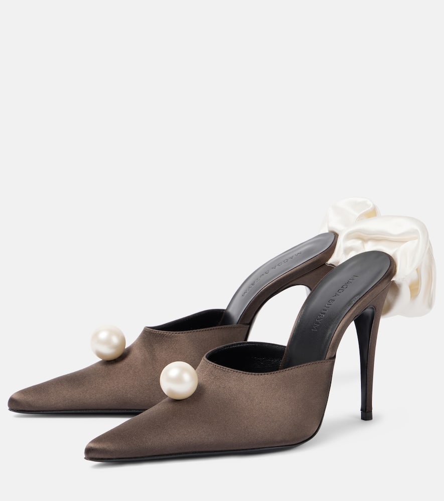 Magda Butrym Shaft Mule. In Brown