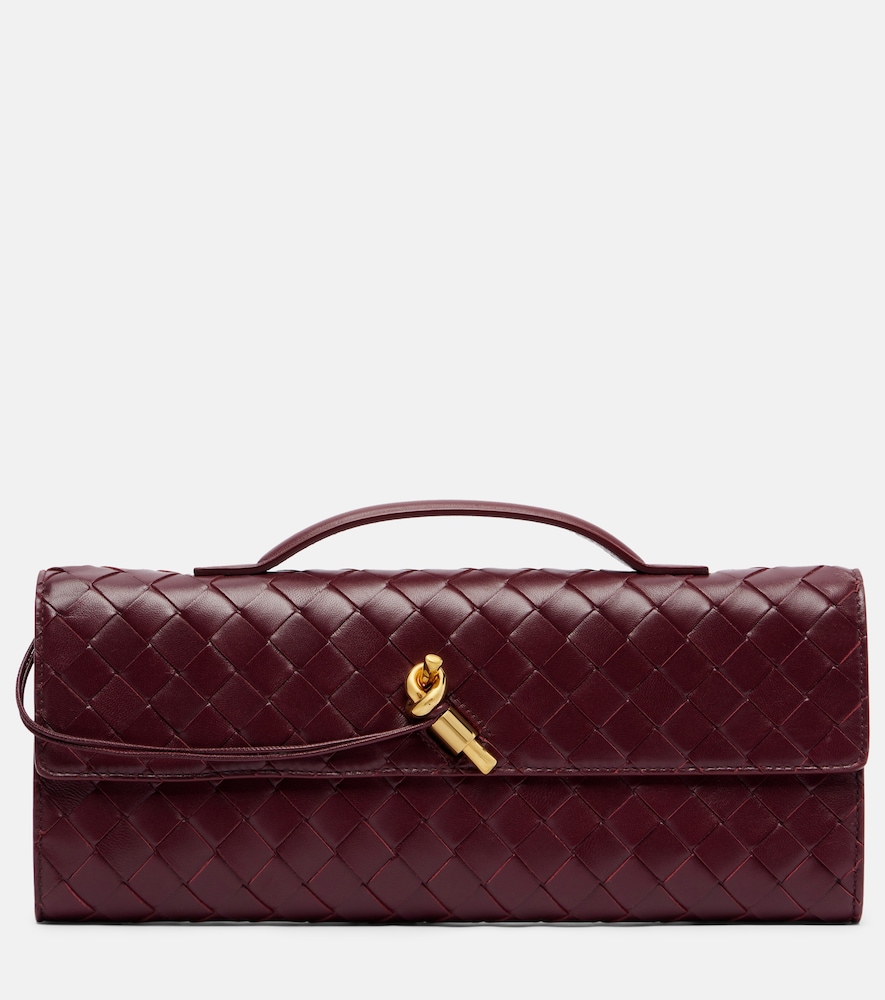 Bottega Veneta Andiamo Intrecciato leather clutch