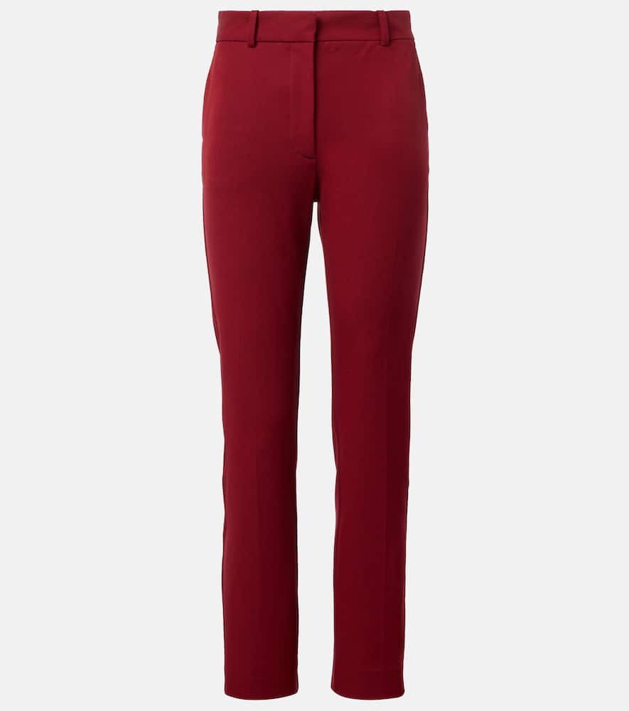 Joseph Coleman Slim Pants In Burgundy