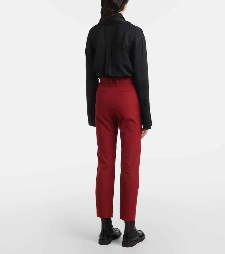 Joseph Coleman Slim Pants In Burgundy