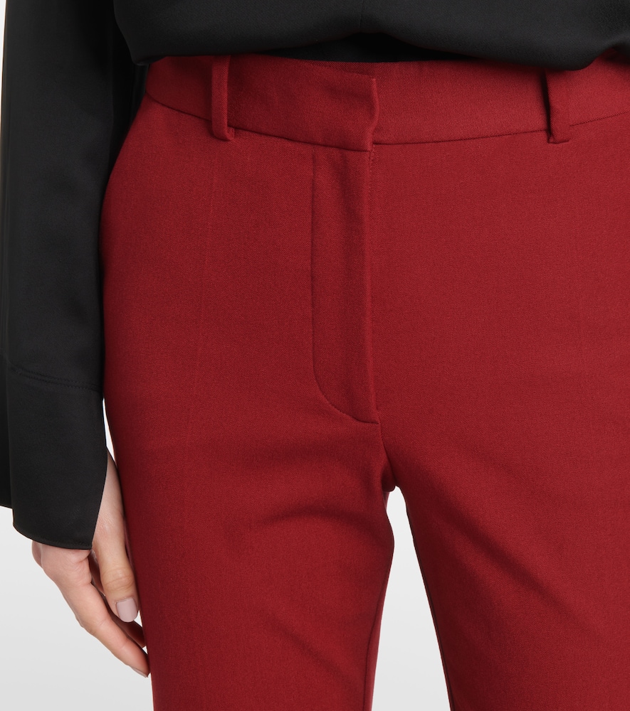 Joseph Coleman Slim Pants In Burgundy