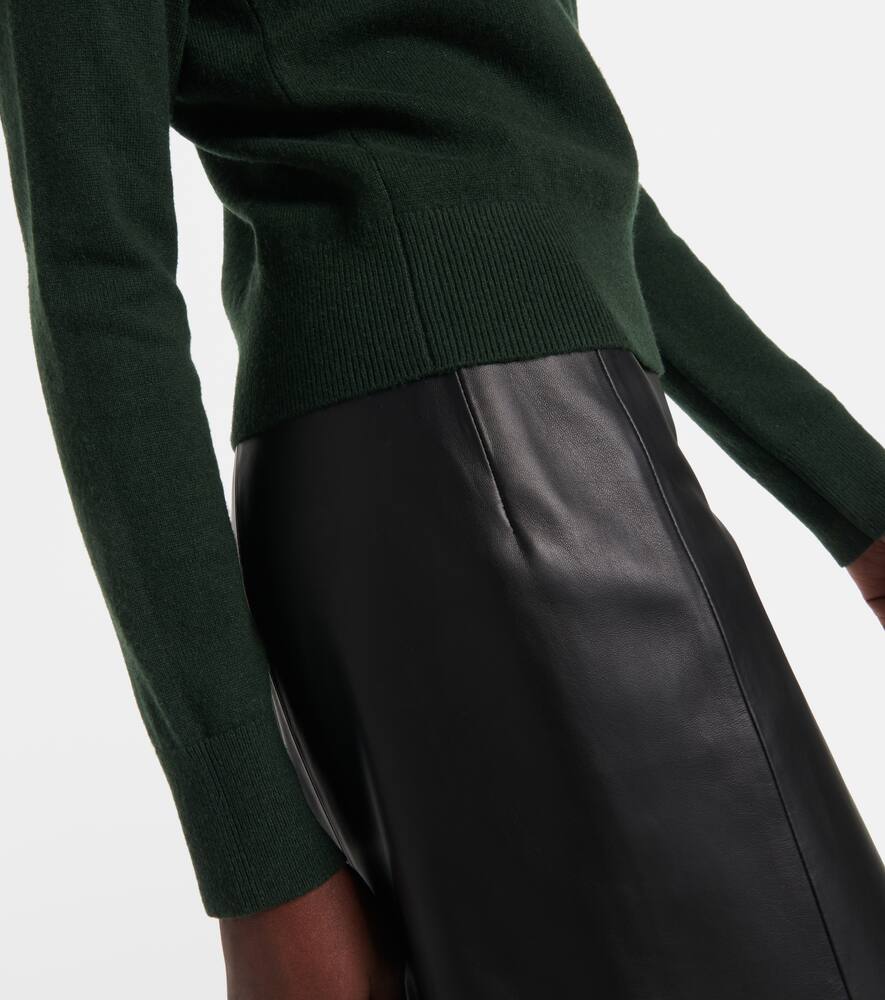 Vince Wool Sweater In Green