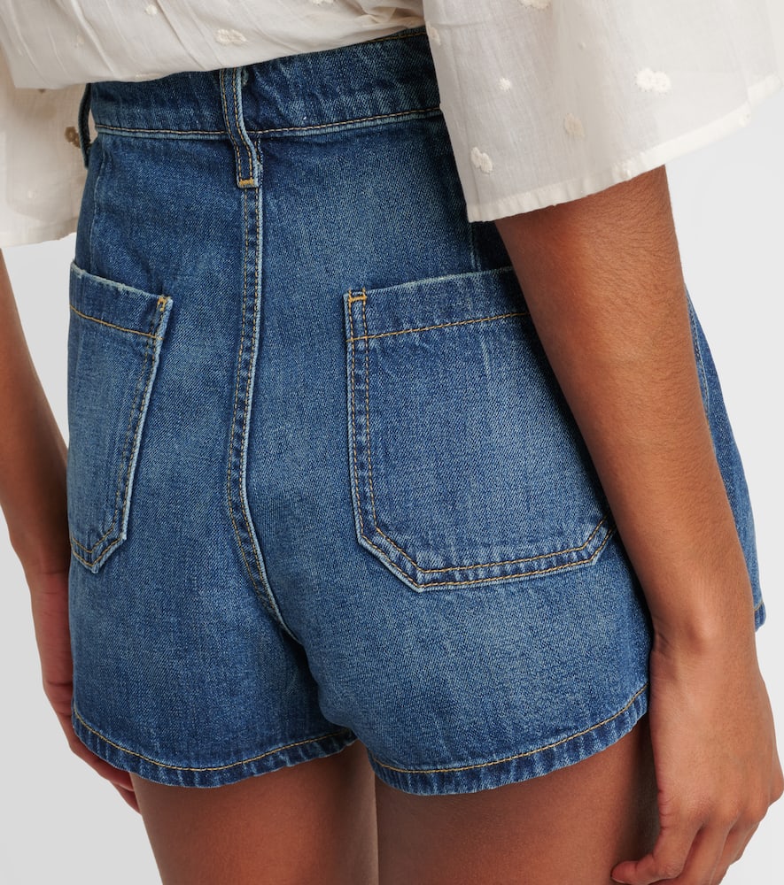 Nili Lotan Harley Denim Shorts Classic Wash