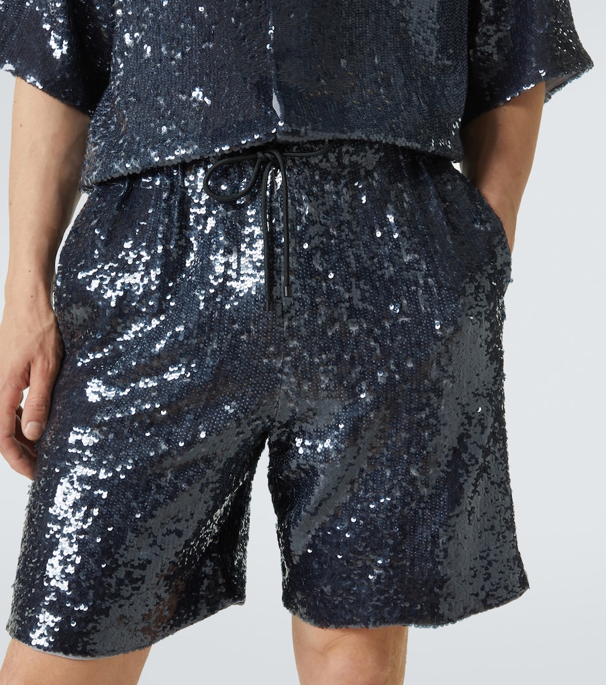  Dries Van Noten Dries Van Noten Sequined Bermuda Shorts 
