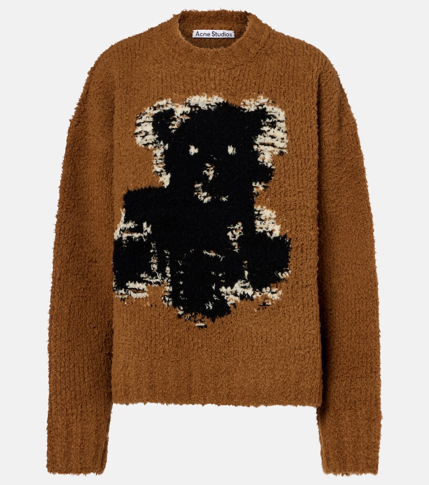 Acne Studios Wool-blend Sweater In Brown