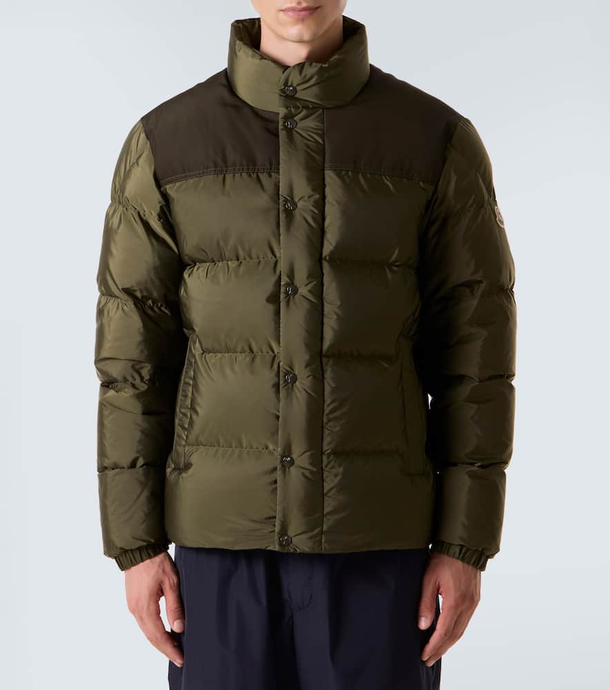 Moncler Long Sleeve Cotton Coat In Green